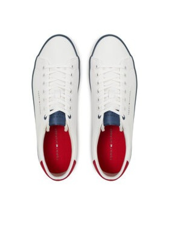 Tommy Hilfiger Sneakersy Th Hi Vulc Low Core Seasonal FM0FM05110 Écru