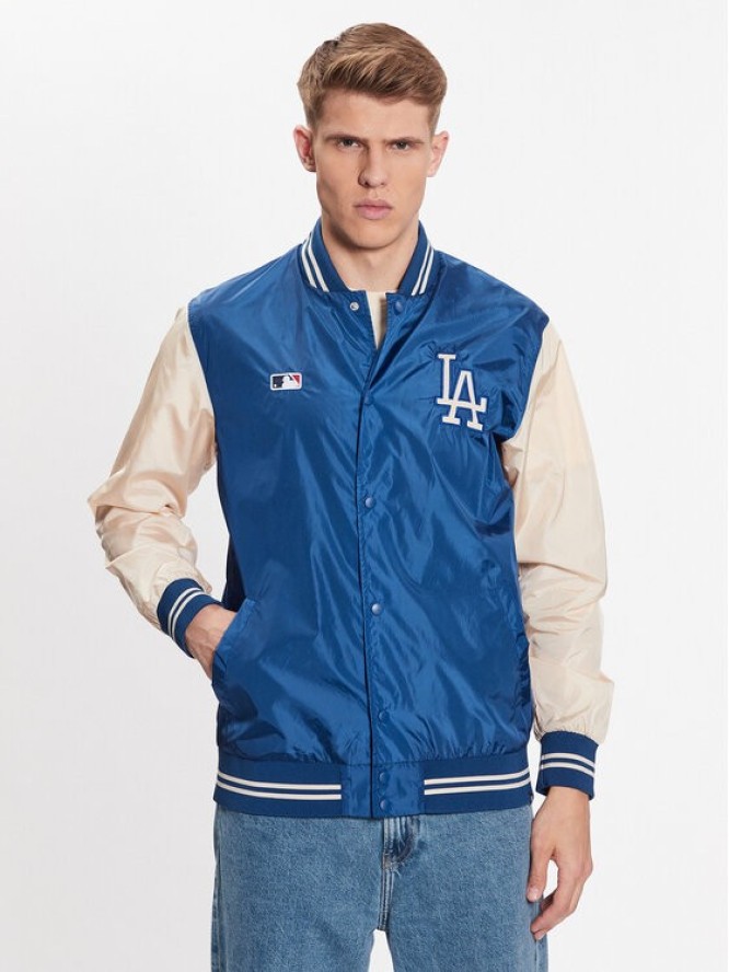 47 Brand Kurtka bomber Los Angeles Dodgers Core 47 Drift Track Jacket Niebieski Regular Fit