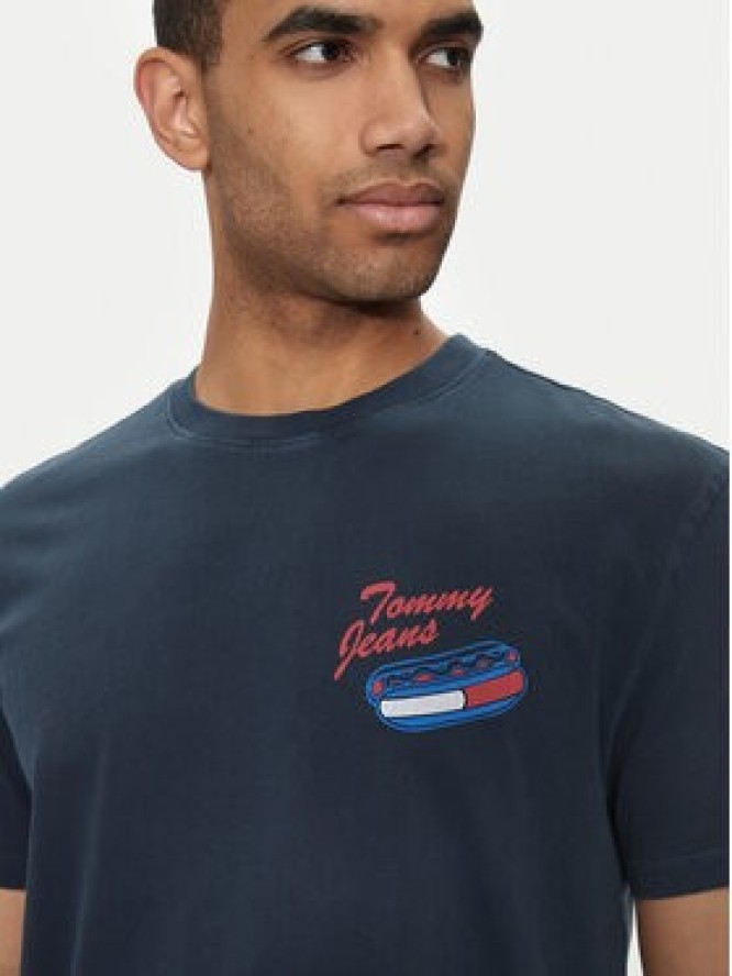 Tommy Jeans T-Shirt Fun Novelty DM0DM18552 Granatowy Regular Fit