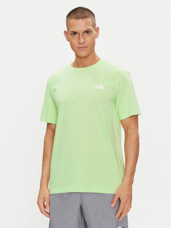 The North Face T-Shirt Simple Dome NF0A87NG Zielony Regular Fit