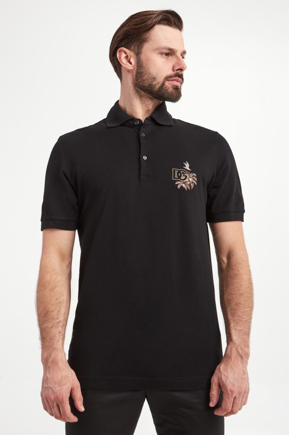 Polo męskie z logo DOLCE & GABBANA