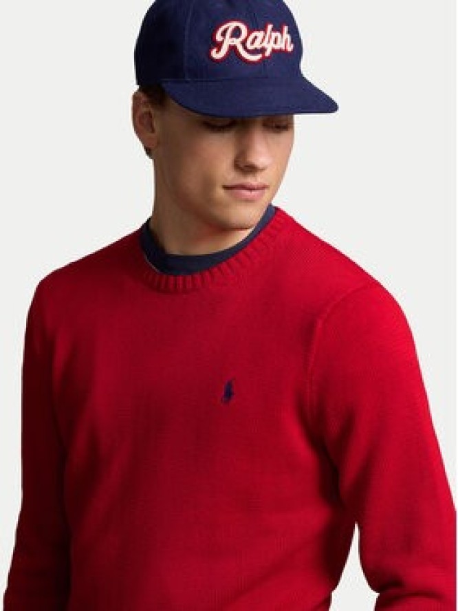 Polo Ralph Lauren Sweter 710810846017 Czerwony Regular Fit