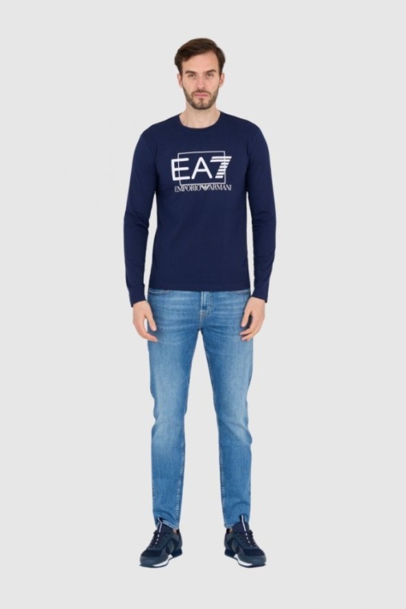 EA7 Longsleeve granatowy