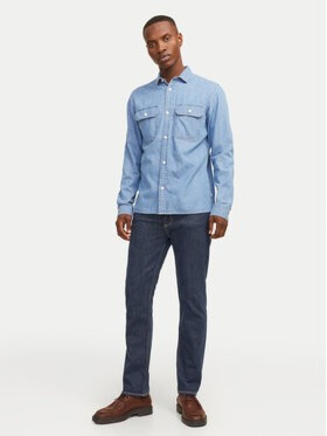 Jack&Jones Jeansy Clark 12261707 Granatowy Regular Fit