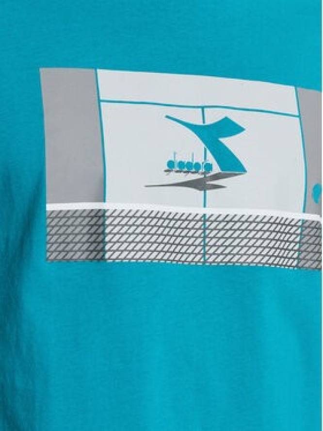 Diadora T-Shirt Match Point 102.179312 Niebieski Regular Fit