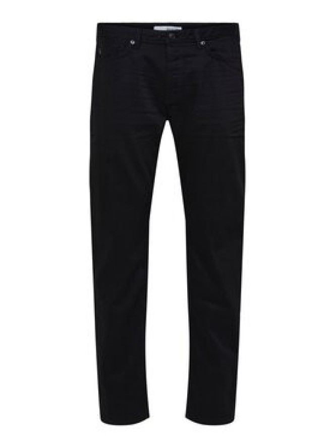 Selected Homme Chinosy 16090492 Czarny Slim Tapered Fit