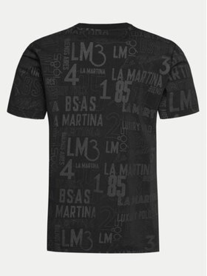 La Martina T-Shirt YMR008 JS393 Czarny Regular Fit