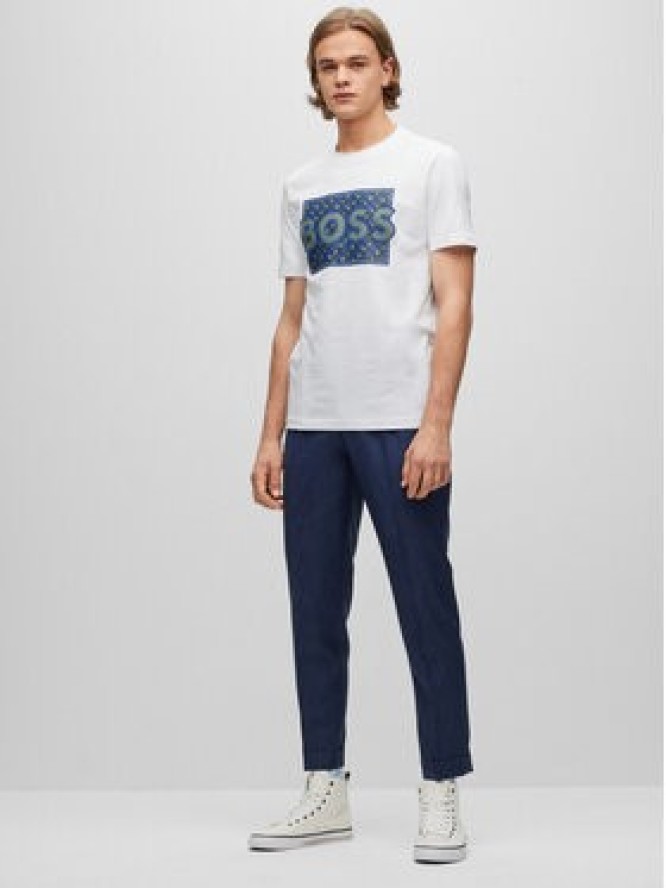 Boss T-Shirt 50489334 Biały Regular Fit