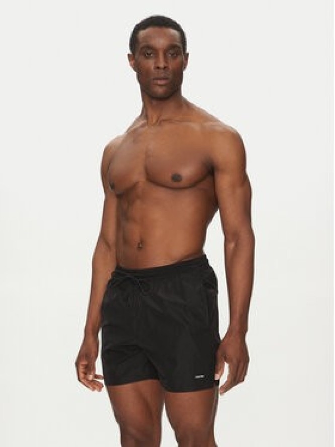 Calvin Klein Swimwear Szorty kąpielowe KM0KM01111 Czarny Regular Fit