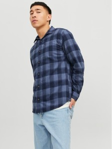 Jack&Jones Koszula 12236873 Niebieski Slim Fit