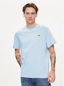 Lacoste T-Shirt TH2038 Błękitny Regular Fit