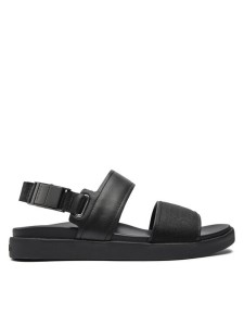 Calvin Klein Sandały Back Strap Sandal Jaq Mono Ip HM0HM01421 Czarny