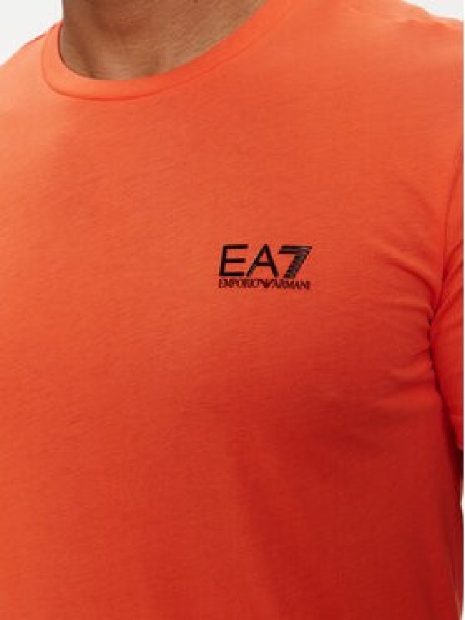 EA7 Emporio Armani T-Shirt 8NPT51 PJM9Z 1661 Pomarańczowy Regular Fit