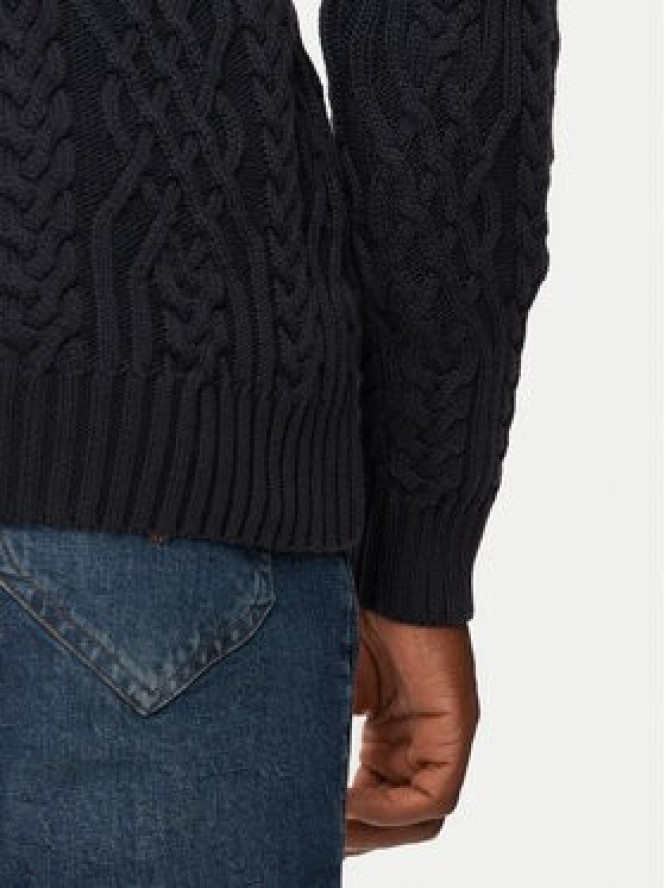 JOOP! Jeans Sweter 15 JJK-07Silano 30043085 Granatowy Modern Fit