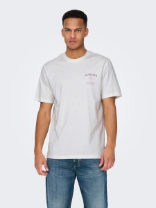 ONLY & SONS Koszulka w kolorze białym rozmiar: M