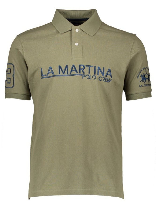 La Martina Koszulka polo w kolorze khaki rozmiar: XL