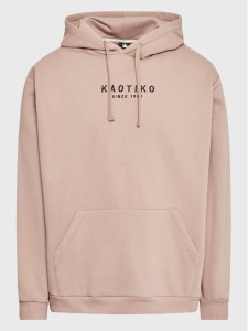 Kaotiko Bluza Unisex Vancouver AL006-06-G002 Beżowy Relaxed Fit