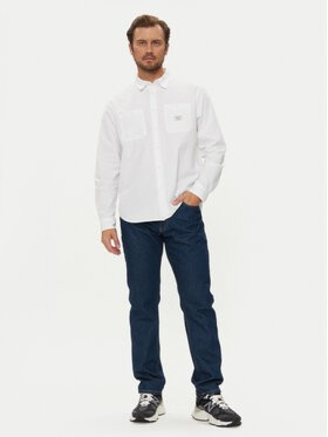 Guess Jeans Koszula M4YH37 WGCF1 Biały Regular Fit
