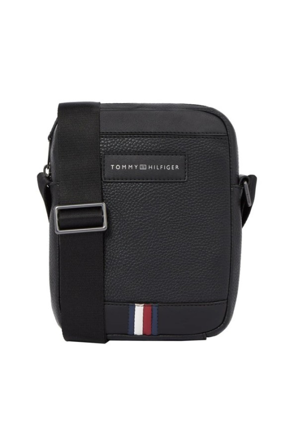 TOMMY HILFIGER Czarna męska saszetka ze stylowym logo