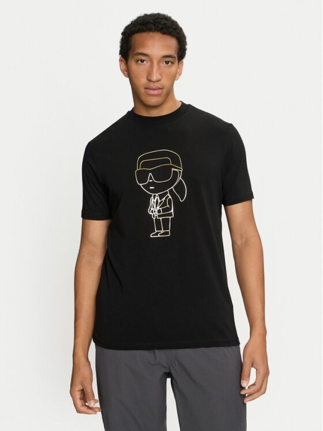 KARL LAGERFELD T-Shirt 755057 544221 Czarny Regular Fit