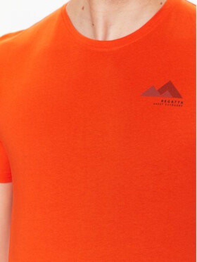 Regatta T-Shirt Breezed III RMT273 Pomarańczowy Regular Fit