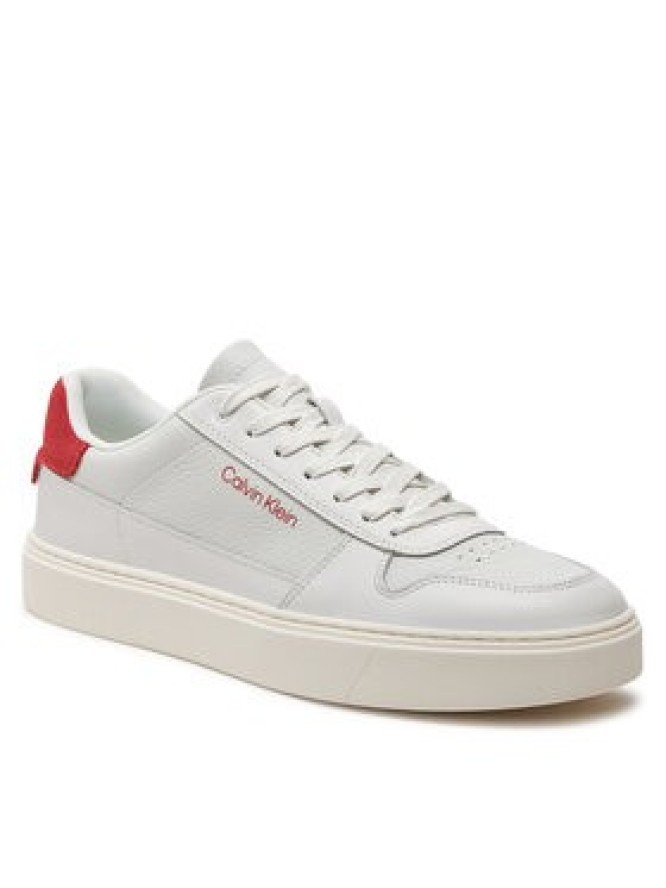 Calvin Klein Sneakersy Low Top Lace Up Bskt HM0HM01254 Biały