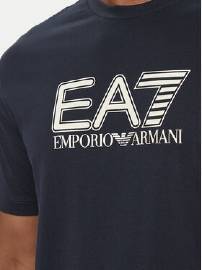 EA7 Emporio Armani T-Shirt 6DPT81 PJVPZ 1562 Granatowy Regular Fit