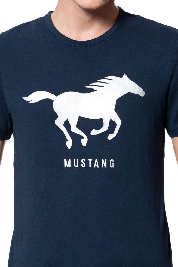 MUSTANG T SHIRT Print Tee DRESS BLUES 1008718 5334