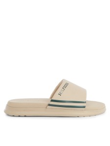 Tommy Hilfiger Klapki Dual Density Hilifger Pool Slide FM0FM05017 Beżowy