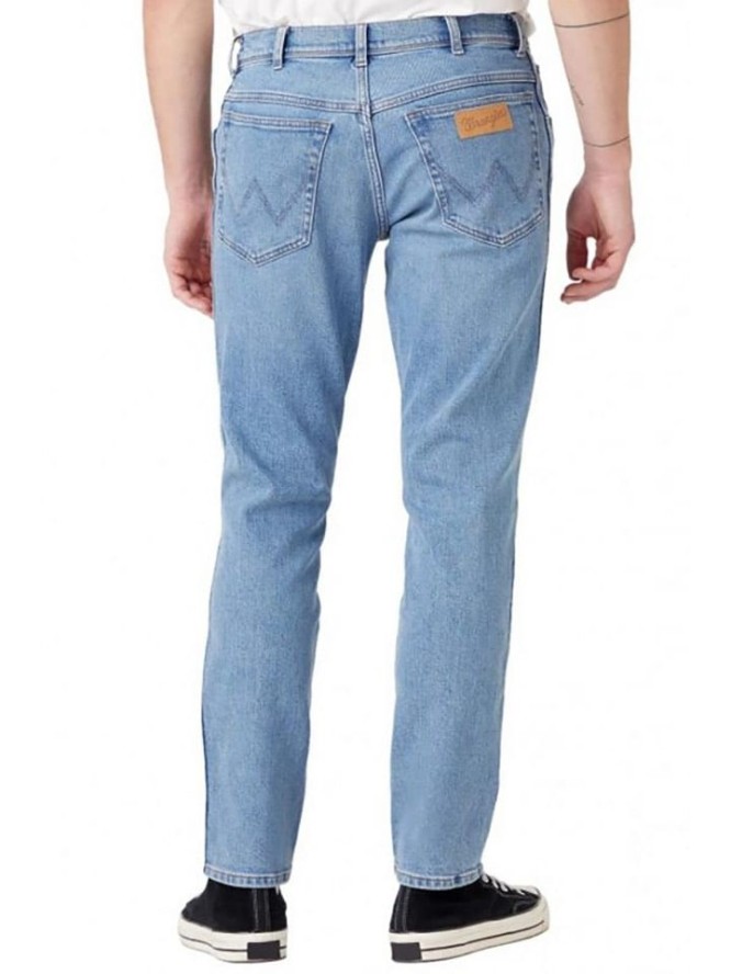 Wrangler Dżinsy "Texas Slim" - Slim fit - w kolorze błękitnym rozmiar: W46/L34