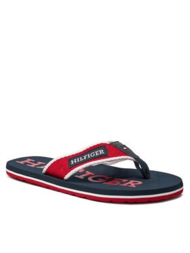 Tommy Hilfiger Japonki Patch Hilfiger Beach Sandal FM0FM05024 Czerwony