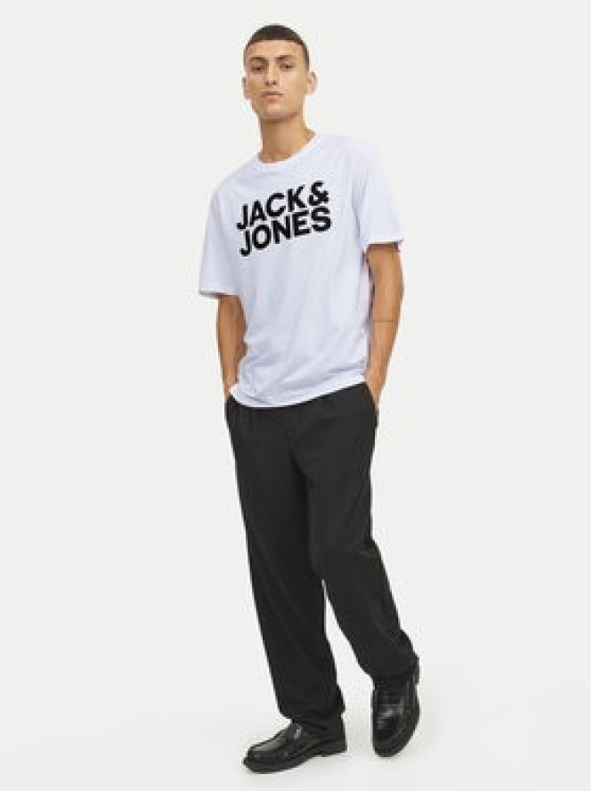 Jack&Jones T-Shirt Corp Logo 12151955 Biały Standard Fit