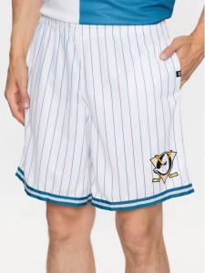 47 Brand Szorty sportowe Anaheim Ducks Pinstriped 47 Grafton Shorts Biały Regular Fit