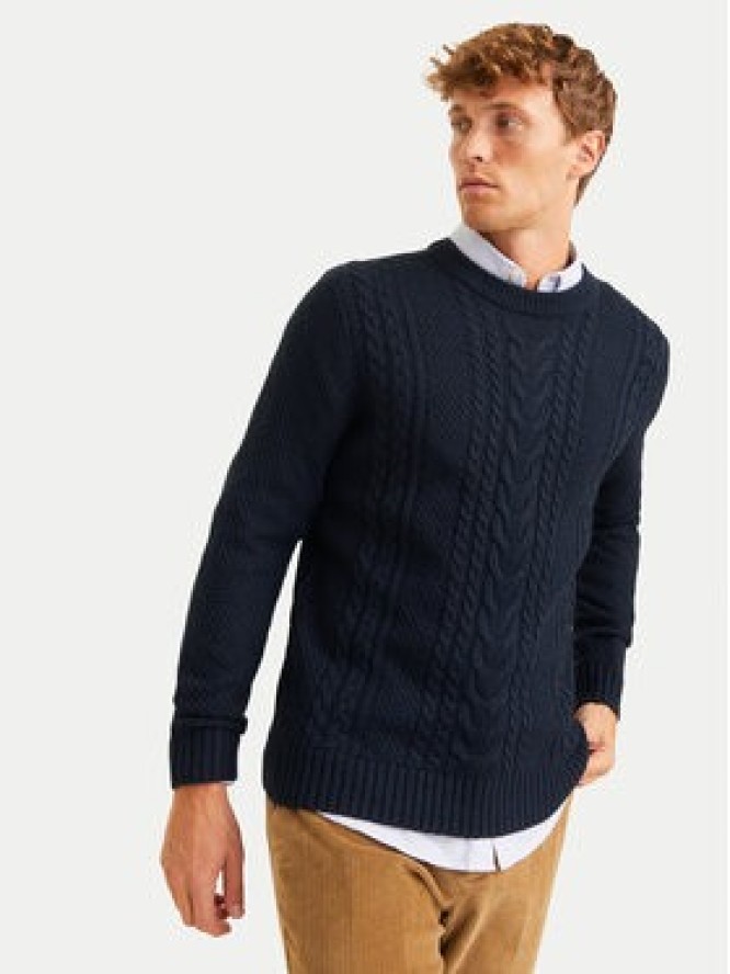 Jack&Jones Sweter Craig 12258480 Granatowy Regular Fit