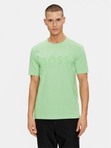 Boss T-Shirt 50512866 Zielony Regular Fit