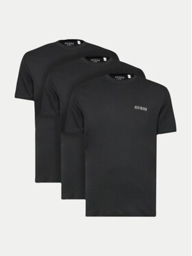 Guess Komplet 3 t-shirtów U4YG52 KCAM1 Czarny Regular Fit