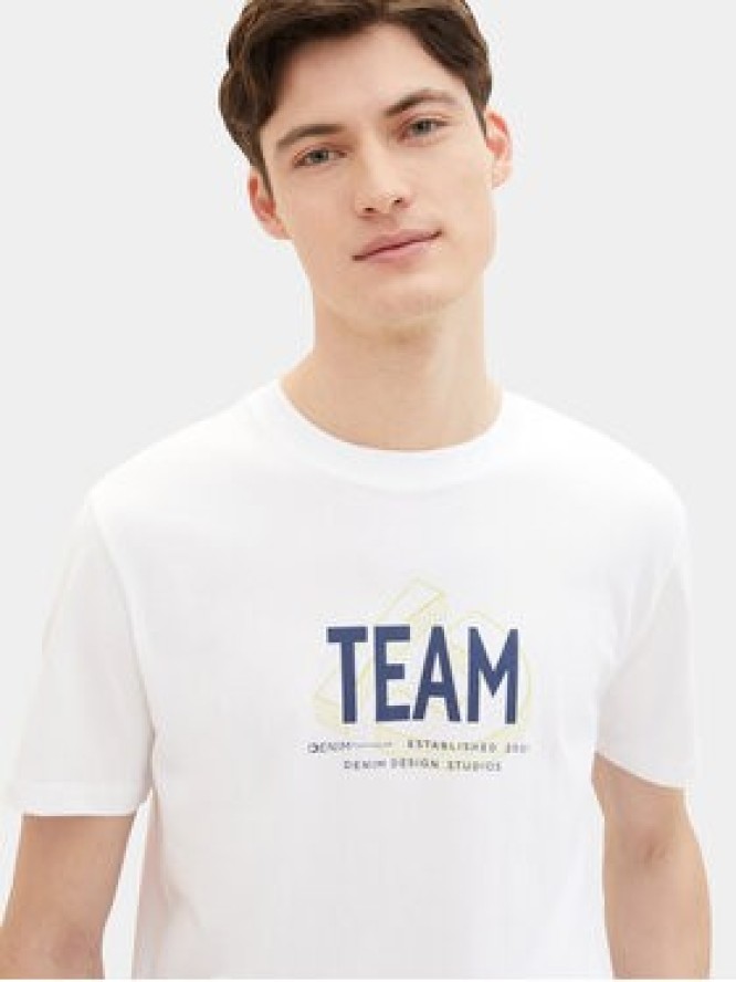 Tom Tailor Denim T-Shirt 1040838 Biały Regular Fit
