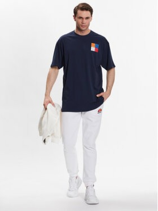 Ellesse T-Shirt Rolletto SHR17641 Granatowy Regular Fit