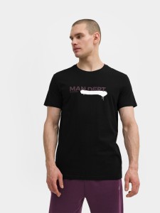 T-shirt regular z nadrukiem męski