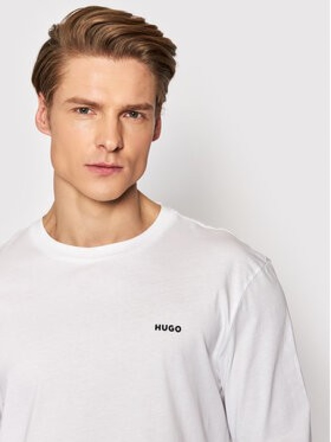 Hugo Longsleeve Derol222 50466159 Biały Regular Fit