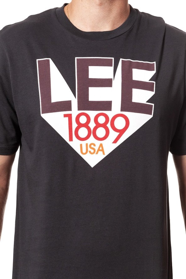 LEE T SHIRT RETRO T FADED BLACK (TALL) L63UAIKD