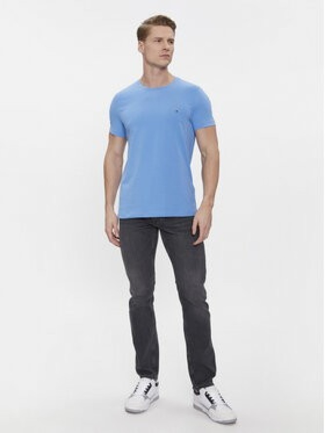 Tommy Hilfiger T-Shirt MW0MW10800 Niebieski Slim Fit