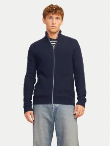 Jack&Jones Kardigan Pannel 12258474 Granatowy Regular Fit