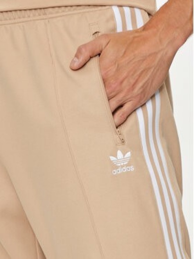 adidas Spodnie dresowe adicolor Classics Beckenbauer IZ1857 Beżowy Slim Fit