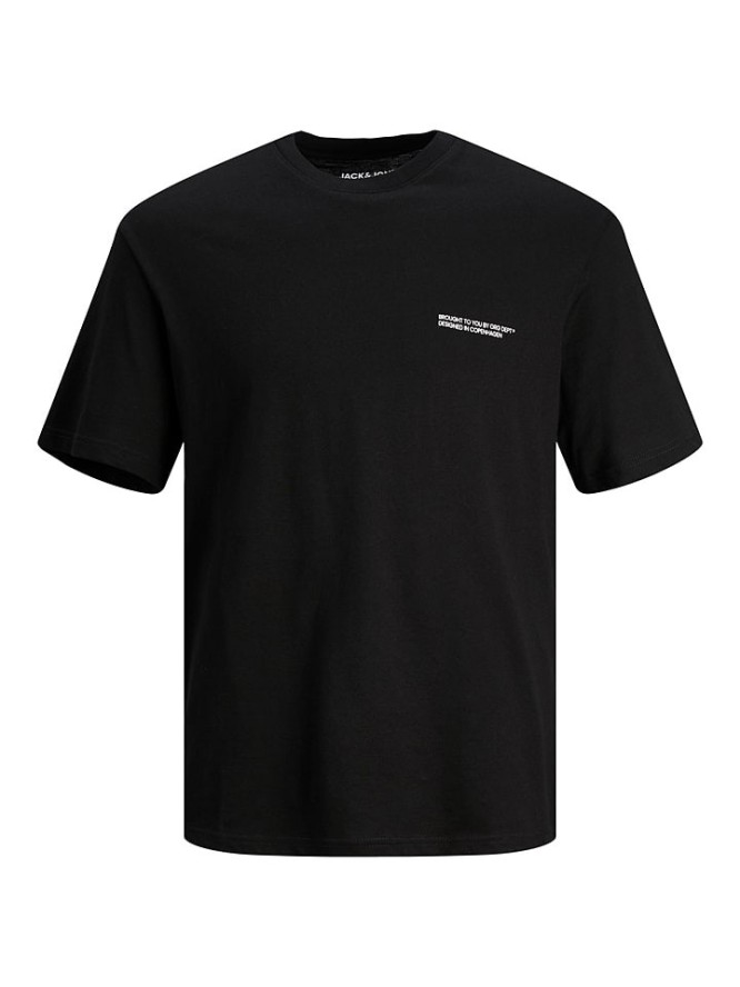 Jack & Jones Koszulka "Jorvesterbro" w kolorze czarnym rozmiar: M
