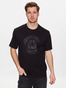 Just Cavalli T-Shirt 74OBHF04 Czarny Regular Fit