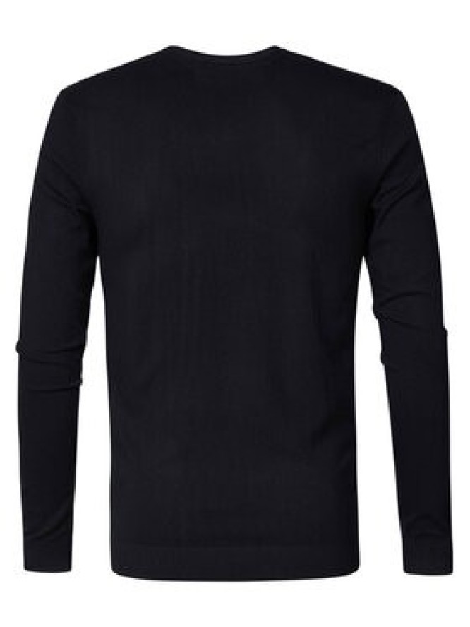 Petrol Industries Sweter M-NOOS-KWV002 Czarny Slim Fit