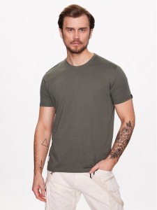 Alpha Industries T-Shirt USN Blood Chit T 136503 Zielony Regular Fit