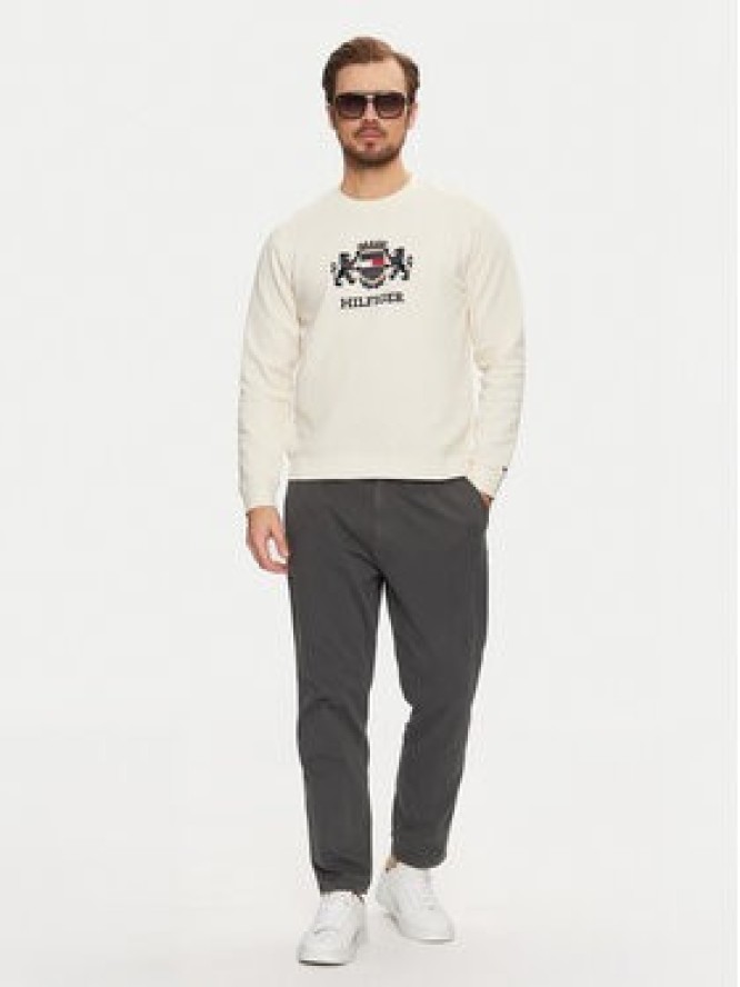 Tommy Hilfiger Bluza Icon MW0MW38349 Écru Regular Fit