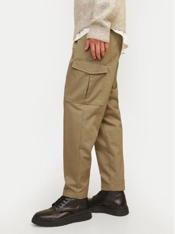Jack&Jones Spodnie materiałowe Bill 12247358 Brązowy Tapered Fit